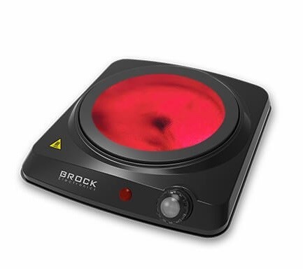 Kuchenka elektryczna BROCK HPI 3001 BK na podczerwień jednopalnikowa 17,7 cm 1200 W Czarny - 2645861