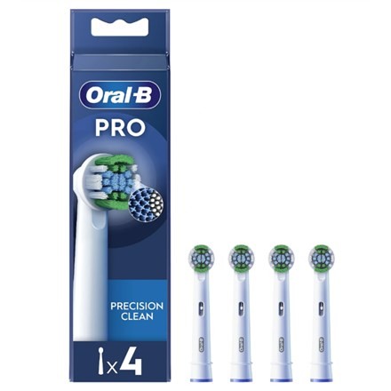 Oral-B | Zestaw szczotek Precision Clean | EB20RX-4 | Głowy | Dla dorosłych | Liczba główek szczoteczki w zestawie: 4 | Biały - 2646549