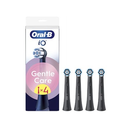 Końcówki wymienne do szczoteczek Oral-B iO GentleCare. 4 sztuki, kolor czarny, dla dorosłych - 2646550
