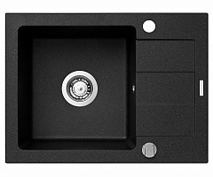 Zlewozmywak PYRAMIS SPARTA 59x44 1B 1D czarny - 2647030