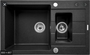 PYRAMIS Sparta Plus (78x48) 1 1/2B 1D Zlew zamontowany na szczycie Prostokątny