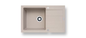 Zlew. PYRAMIS SPARTA PLUS 78x48 1B 1D beż piaskowy