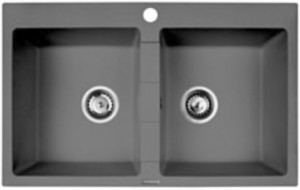 PYRAMIS 070053201 zlewozmywak Zlewozmywak z widocznym frontem Prostokątny Granit