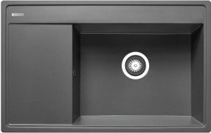 Zlewozmywak granitowy PYRAMIS CAMEA (79x50) 1B 1D R 070091601 szary beton