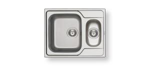 Pyramis Athena Extra (62X50) 1 1/2B 101230201 Zlewozmywak stalowy 2-komorowy, len