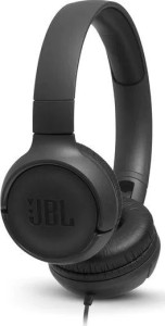 Słuchawki z mikrofonem JBL Tune 500 Czarne (nauszne; z wbudowanym mikrofonem; kolor czarny (WYPRZEDAŻ)
