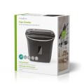 Niszczarka do papieru Nedis 12l DIN P-4 190W Czarna - 2647666
