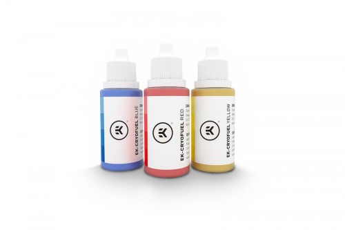 Bloki wodne EK EK-CryoFuel Dye Pack - czerwony/żółty/niebieski - 2647723