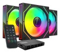 TACENS MARS MF-3DPROKIT FANS 120 ARGB x3 BK- wentylatory+hub+pilot (TACMARS-MF3DPROKIT) - 2647842