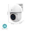 Kamera zewnętrzna Nedis Smartlife Wifi, IP65 czujnik ruchu, night vision, biały - 2647949