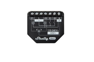 Shelly 2PM Gen3 Mądry przełącznik 2P Czarny