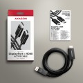 Axagon RVD-HI20C2 adapter kablowy 1,8 m DisplayPort HDMI Czarny - 2648972