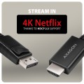 Axagon RVD-HI20C2 adapter kablowy 1,8 m DisplayPort HDMI Czarny - 2648971