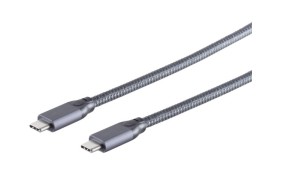 S/CONN 13-47030 kabel USB USB 3.2 Gen 2x2 2 m USB C Szary