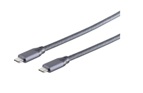 S/CONN 13-47030 kabel USB USB 3.2 Gen 2x2 2 m USB C Szary - 2648976