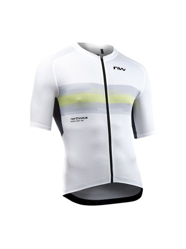 Koszulka rowerowa NORTHWAVE Force Evo Jersey biały - 2649228