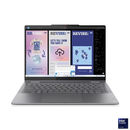 Laptop Lenovo Yoga 7 2-in-1 14ILL10 Luna Grey 14" OLED ekran dotykowy WUXGA 1920x1200 Intel Core Ultra 5 16GB LPDDR5x SSD 512GB Intel Arc Graphics Windows 11 Home - 2650019