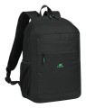 Rivacase Gremio plecak City backpack Czarny Poliester, Przetworzony politereftalan etylenu (rPET) - 2650166