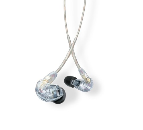 Shure SE215-CL-EFS - Słuchawki douszne, odłączany kabel, przezroczyste - 2543591