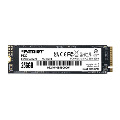 Dysk SSD Patriot P320 256GB M.2 2280 PCIe Gen3 x4 NVMe (2200/1200 MB/s) - 2024637