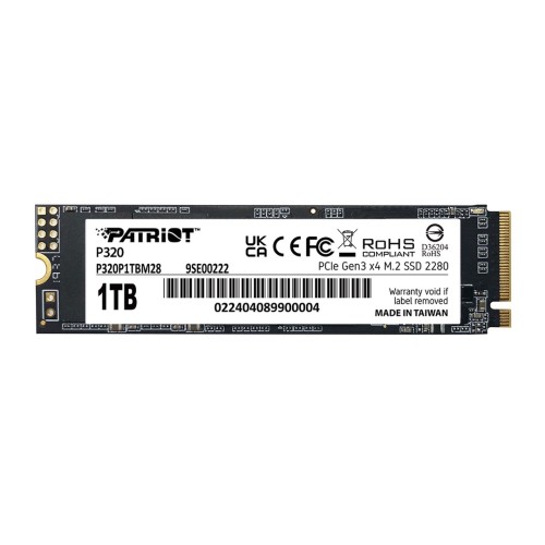 Dysk SSD Patriot P320 512GB M.2 2280 PCIe Gen3 x4 NVMe (3000/2200 MB/s) - 2010684