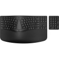HP Klawiatura ergonomiczna bezprzewodowa + numeryczna 965 7E756AA czarna - 2631159