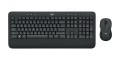 Logitech Advanced MK545 klawiatura Dołączona myszka Biuro RF Wireless QWERTY Amerykański międzynarodowy Czarny - 2652190