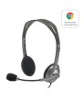 Logitech H111 Zestaw słuchawkowy Przewodowa Opaska na głowę Biuro/centrum telefoniczne Szary - 1068074