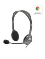 Logitech H111 Zestaw słuchawkowy Przewodowa Opaska na głowę Biuro/centrum telefoniczne Szary - 1167405