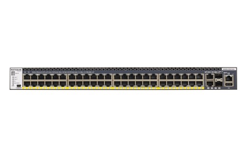 NETGEAR M4300-52G-PoE+ 1000W PSU Zarządzany L2/L3/L4 Gigabit Ethernet (10/100/1000) Obsługa PoE 1U Czarny - 2653970
