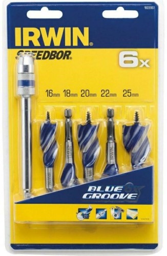 IRWIN WIERTŁO DO DREWNA KPL.5szt. BLUE GROOVE 6X 16, 18, 20, 22, 25 mm ... ... - 2651113