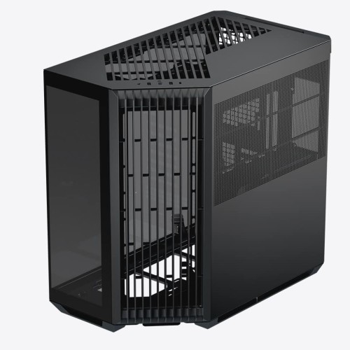 Obudowa do komputera APNX V1 PC-Gehäuse, Midi-Tower, ATX, czarna, szkło hartowane - 2651394