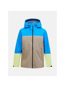 Kurtka przeciwdeszczowa Peak Perfomance Trail Hipe Shell Jacket - bril blue/avid beige/sunny adv