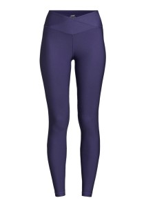 Legginsy damskie z wysoką talią Casall Overlap High Waist Tights fioletowy