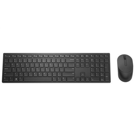 Klawiatura i mysz Dell Pro (RTL BOX) KM5221W Wireless, baterie w zestawie, RU, czarna - 2652158