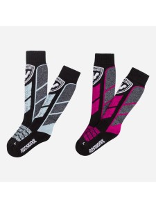 Skarpety Rossignol Jr Thermotech 2P rĂłĹĽowy - XXS