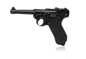 Wiatrówka pistolet RANGER P08 Parabellum KWC kal. 4,5 BBs BLOW BACK 21 strz. FULL METAL CO2 (AAKCMB410AZB)