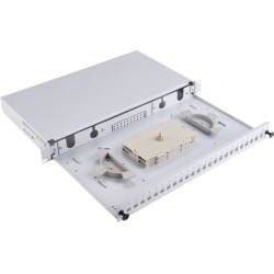 Alantec Przełącznica światłowodowa 24xSC simplex / 24xLC duplex 19" 1U z płytą czołową oraz akcesoriami montażowymi (dławiki, opaski), wysuwalna (FOP-1U-24SCS-S)