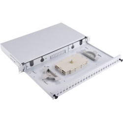 Alantec Przełącznica światłowodowa 24xSC simplex / 24xLC duplex 19" 1U z płytą czołową oraz akcesoriami montażowymi (dławiki, opaski), wysuwalna (FOP-1U-24SCS-S) - 2653948