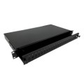 Alantec Przełącznica światłowodowa 24xSC simplex / 24xLC duplex 19" 1U z płytą czołową oraz akcesoriami montażowymi (dławiki, opaski), wysuwalna (FOP-1U-24SCS-C) - 2654012