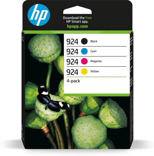 Tusz HP 924 - 4er-Pack - czarny, żółty, cyan, magenta - oryginalny - atrament - 2654746
