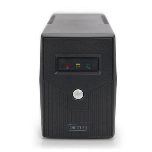Zasilacz awaryjny UPS DIGITUS Line-Ineractive LED BASIC, 600VA/360W, 1x12V/7Ah, AVR, 2x Schuko CEE 7/3 - 2533840