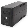 Zasilacz awaryjny UPS DIGITUS Line-Ineractive LED BASIC, 600VA/360W, 1x12V/7Ah, AVR, 2x Schuko CEE 7/3 - 2533841