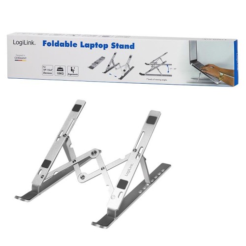 LogiLink AA0134 stojak na laptop Podstawka na notebooka Srebrny 40,6 cm (16") - 965992
