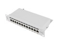 Patch panel Lanberg PPF5-9012-S 12 port 1U 10" kat.5e ekranowany szary - 694424