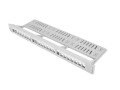 Patch panel pusty Lanberg PPKS-1124-S 24 port 1U 19" z organizerem do modułów keystone szary - 694434