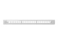 Patch panel pusty Lanberg PPKS-1124-S 24 port 1U 19" z organizerem do modułów keystone szary - 1398053