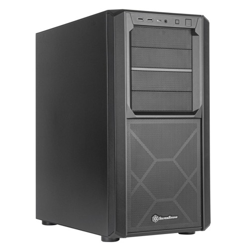 Obudowa SilverStone SST-SED1-B Seta D1 Midi-Tower - juodas - 2544238