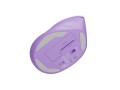 Mysz bezprzewodowa Natec Crake 2 Bluetooth 5.2 + 2.4GHz 2400DPI wertykalna pure lavender - 2534035