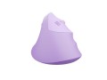 Mysz bezprzewodowa Natec Crake 2 Bluetooth 5.2 + 2.4GHz 2400DPI wertykalna pure lavender - 2534038
